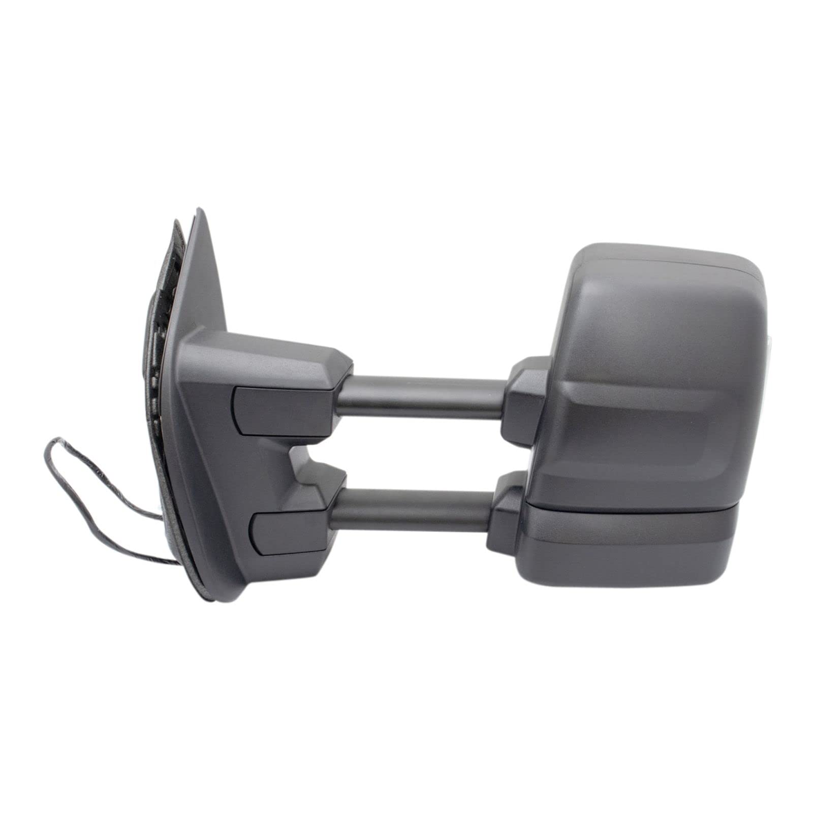Textured Left Side Mirror Power Heater Puddle Turn Signal for Nissan Titan - Perfect for Winter Driving & Enhanced Night Visibility