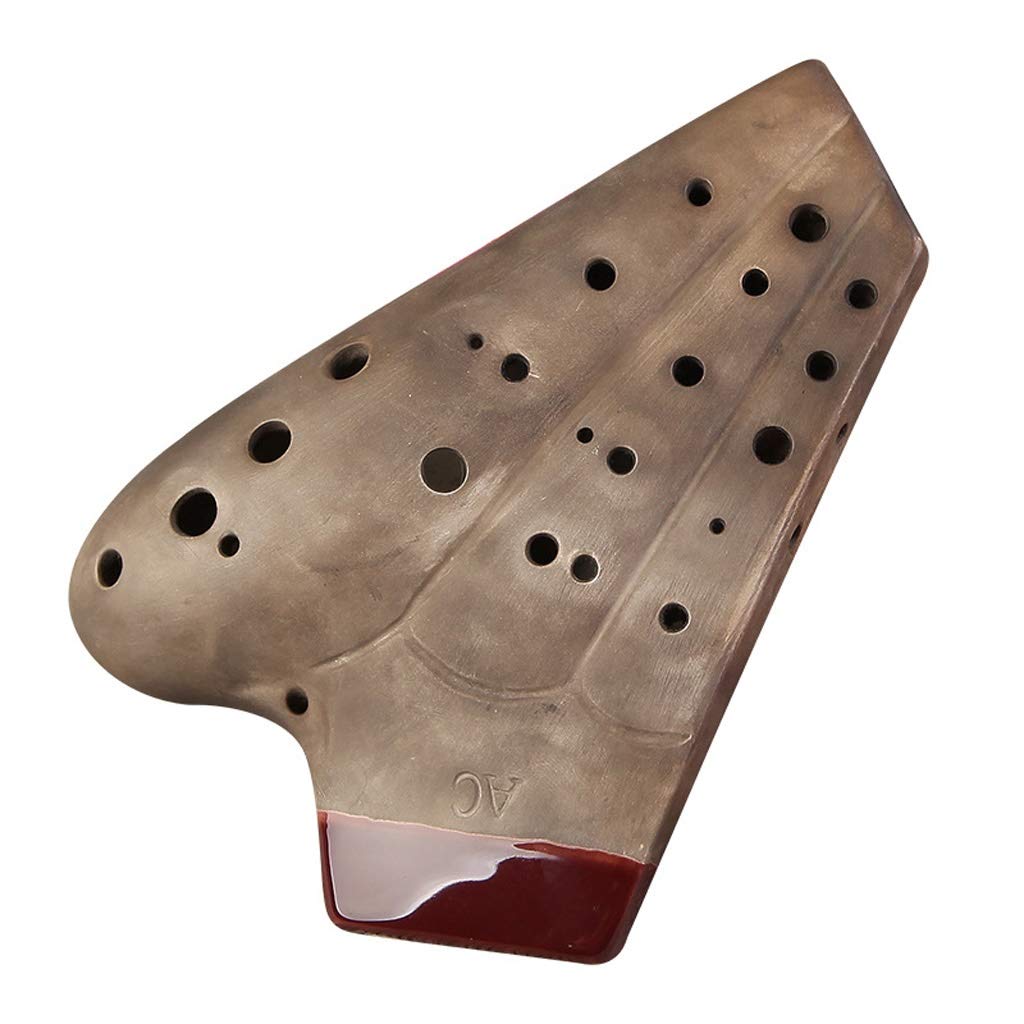LWSX Handmade 3-Tube Midrange C Vintage Ocarina - Professional Multi-Tube Musical Instrument with Rich Tone | Perfect for Beginners, Collectors & Unique Gift Giving (Birthday, Anniversary, Christmas)
