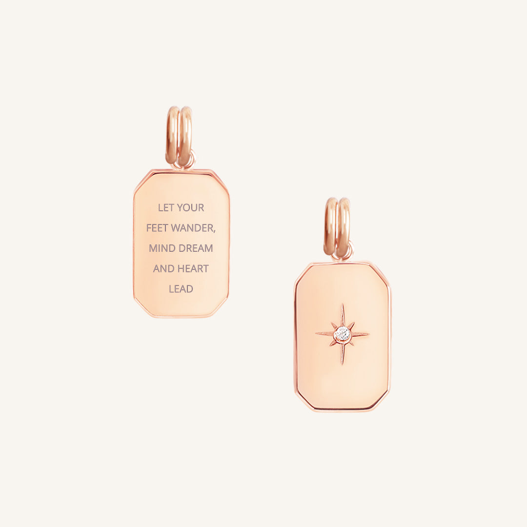 Etch Empower Charm - Inspirational Jewelry for Women, Motivational Gifts for Her - Perfect for Daily Wear, Special Occasions & Self-Empowerment
