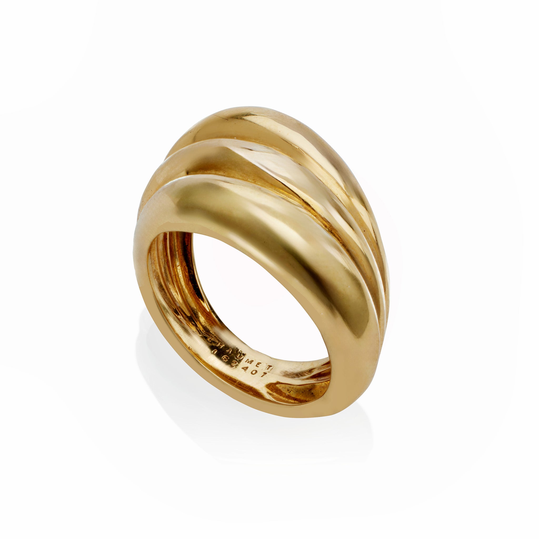 Vintage 1970s Chaumet Paris 18K Gold Ring - Elegant Antique Jewelry for Women, Gift for Anniversary & Special Occasions