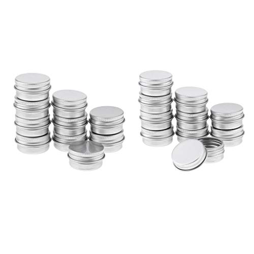 20 Pieces 5ml Mini Lotion Lip Balm Tins with Screw Caps - Empty Cosmetic Jars for DIY Lip Balm, Creams & Travel-Size Toiletries - Perfect for Homemade Skincare, Gift Packaging & Salon Use