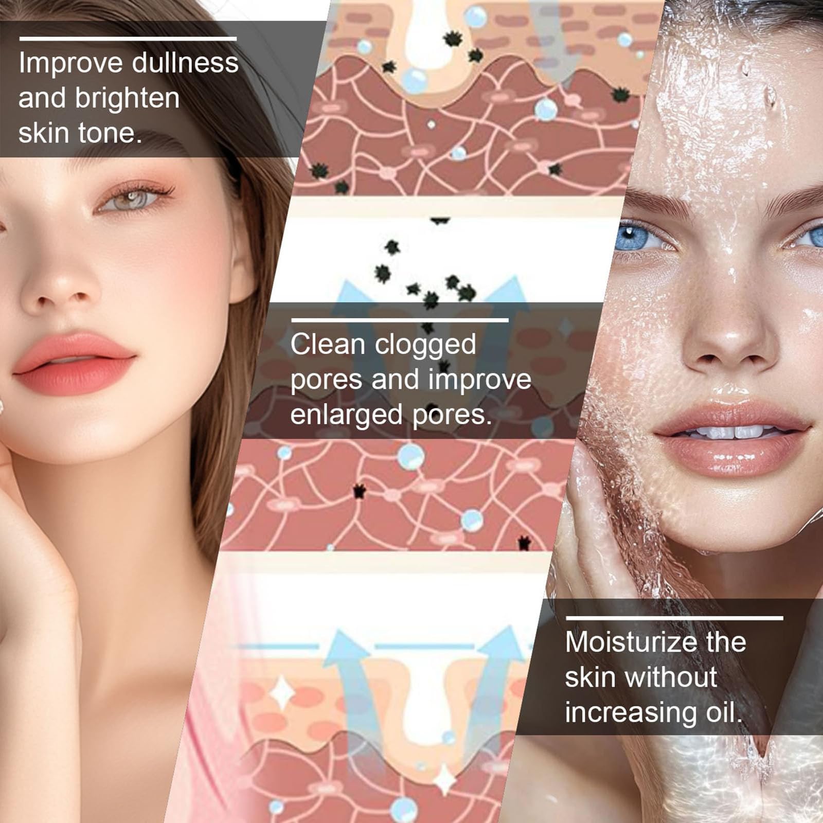 12% AHA BHA PHA LHA Peeling Solution Serum 30ml - Skin Brightening, Exfoliating, Pore Minimizing Treatment for Dark Spots & Blackheads (3 Pack) | Perfect for Nighttime Skincare Routine & Acne-Prone Skin