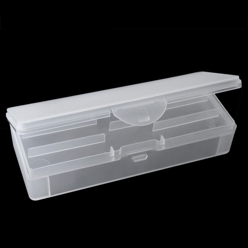 Double Layer Nail Art Organizer Box - Professional Nail Tool Storage Case for Brushes, Polishers, Buffers & Files - Portable Plastic Container for Salon & Home Manicure Use