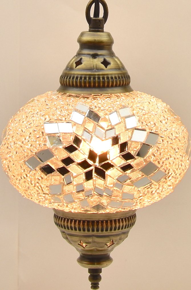Exquisite Turkish Moroccan Mosaic Glass Chandelier - 5 Unique Tiffany Lamp Designs for Ceiling Hanging - Large Handcrafted Stained Glass Lighting Fixture - Perfect for Living Room, Dining Room or Bedroom Decor