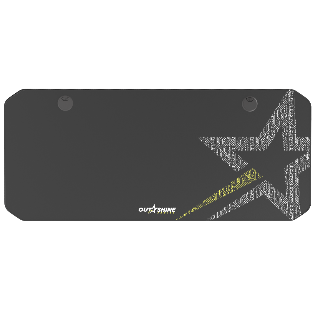 Premium Black Gaming Mouse Pad for Fortitude Gaming Desk - Non-Slip, Smooth Surface for PC & Console Gaming, Office Work, and Home Use