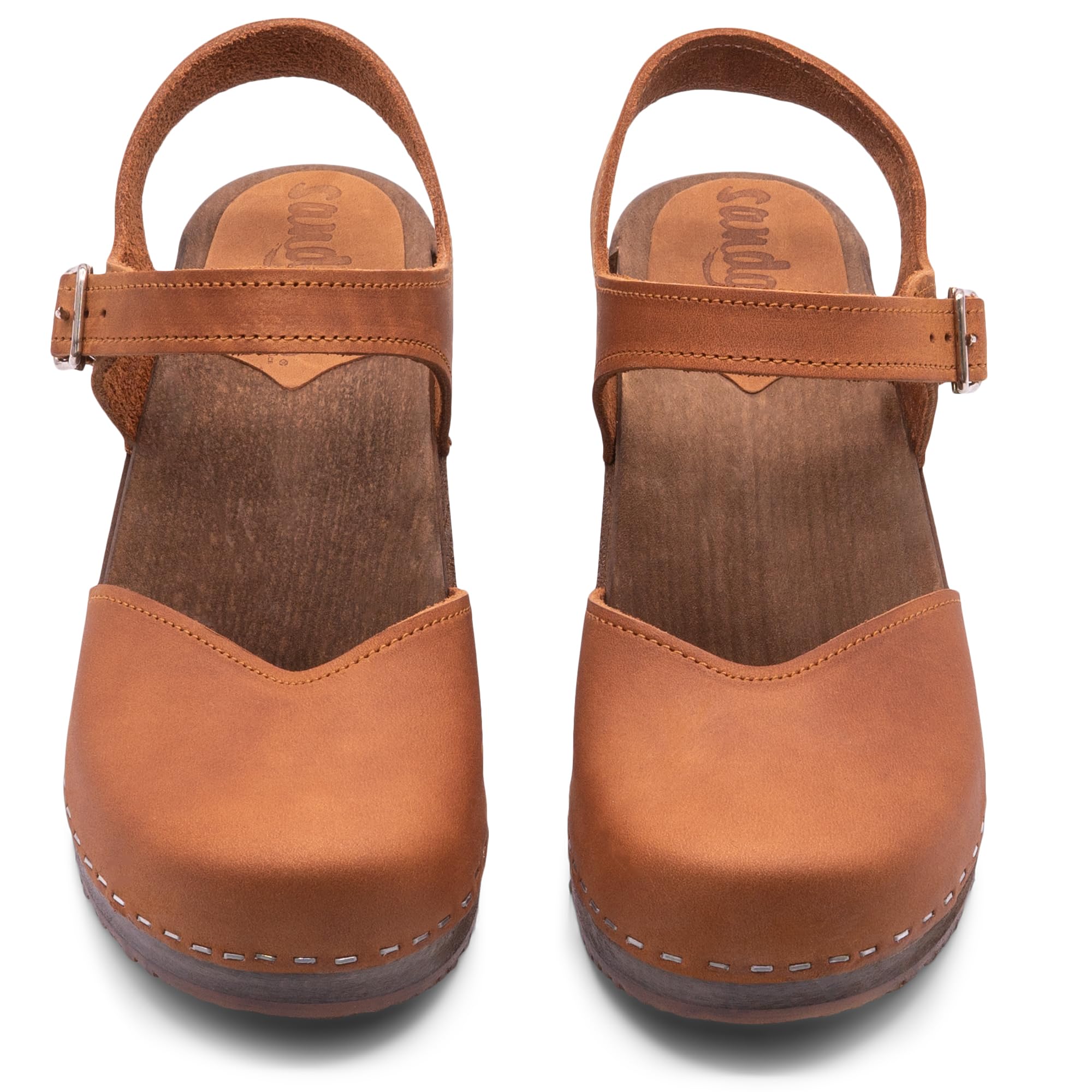 Sandgrens Handmade Swedish Wooden Clogs for Women - Comfortable Low Heel Summer Sandals | Saragasso Style | Perfect for Beach, Garden & Casual Outings
