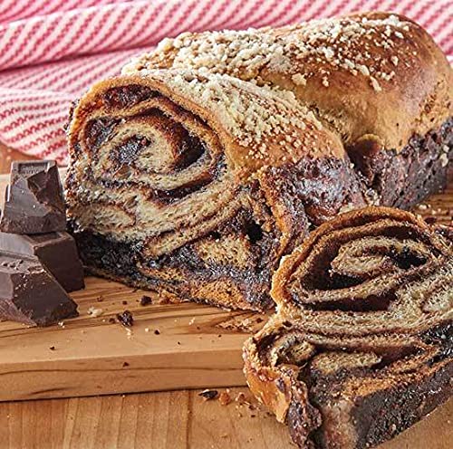 Kosher Chocolate Babka Bread by Challah and Co. – Dairy-Free, Nut-Free Traditional Jewish Babka Cake – Perfect for Dessert, Snack or Celebration (2 Loaves) – Great for Holiday Gifts, Brunch Parties & Family Gatherings