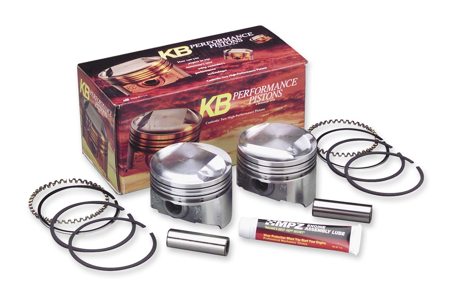 KB Performance KB263.010 Cast Piston Kit for Harley 74ci Engines - 3.448in. .010 Oversize, 9:1 Compression Ratio - High Performance Upgrade for Cruisers & Custom Builds