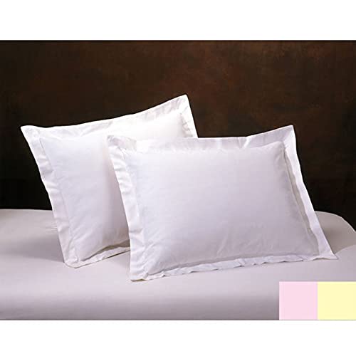 Premium Poplin Euro Sham Pillowcase - Soft & Breathable Bedding - Pink - Perfect for Master Bedroom, Guest Room & Luxury Hotel Decor
