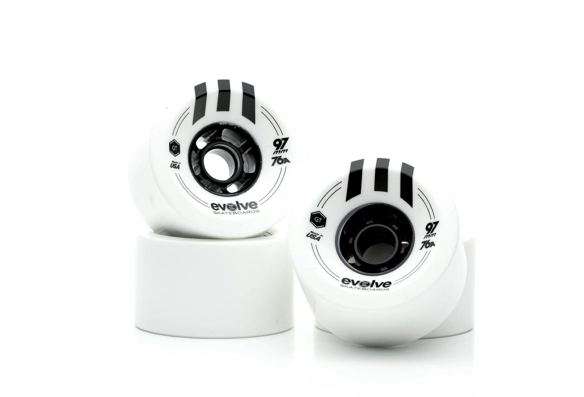 Evolve 97mm Street Conversion Kit - Premium Skateboard Wheels for Smooth Urban Riding | Perfect for Commuting & Street Skating