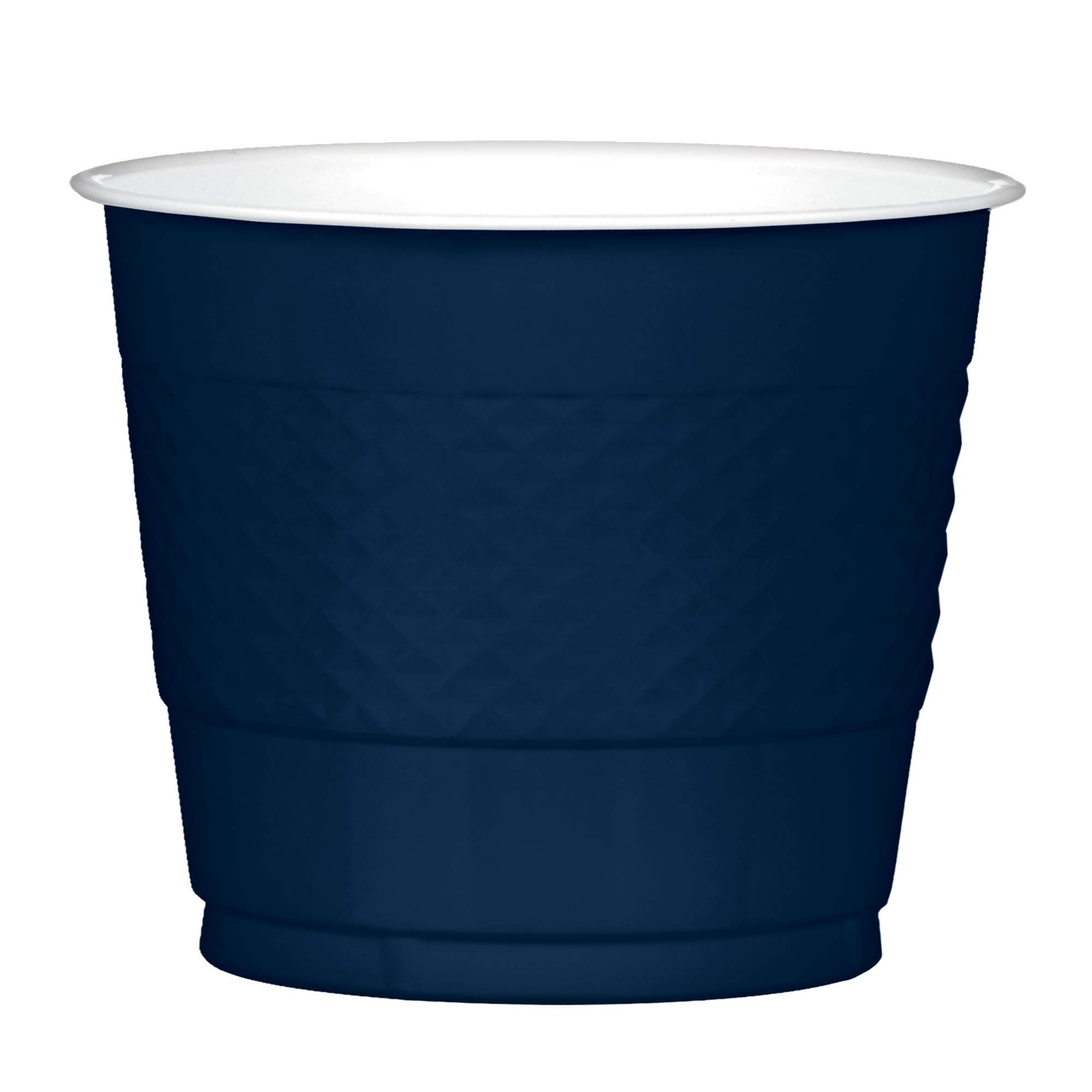 True Navy 9 oz Plastic Cups - Pack of 20 | Durable Disposable Drinking Cups for Parties, Picnics, BBQs & Outdoor Events