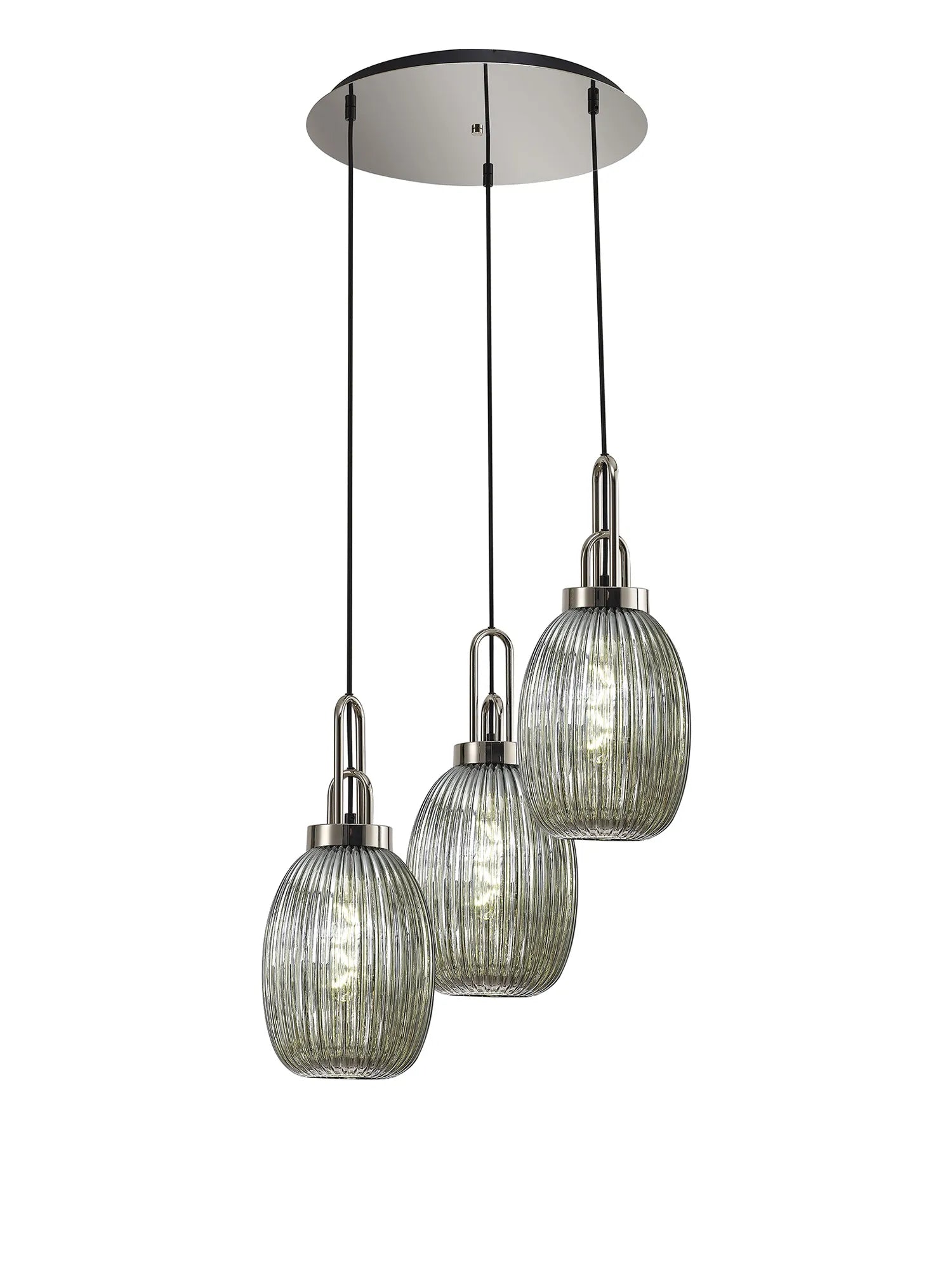 Stylish Cadiz 3-Light Cluster Pendant - Modern Ceiling Lighting Fixture for Dining Room, Kitchen Island & Living Room Decor