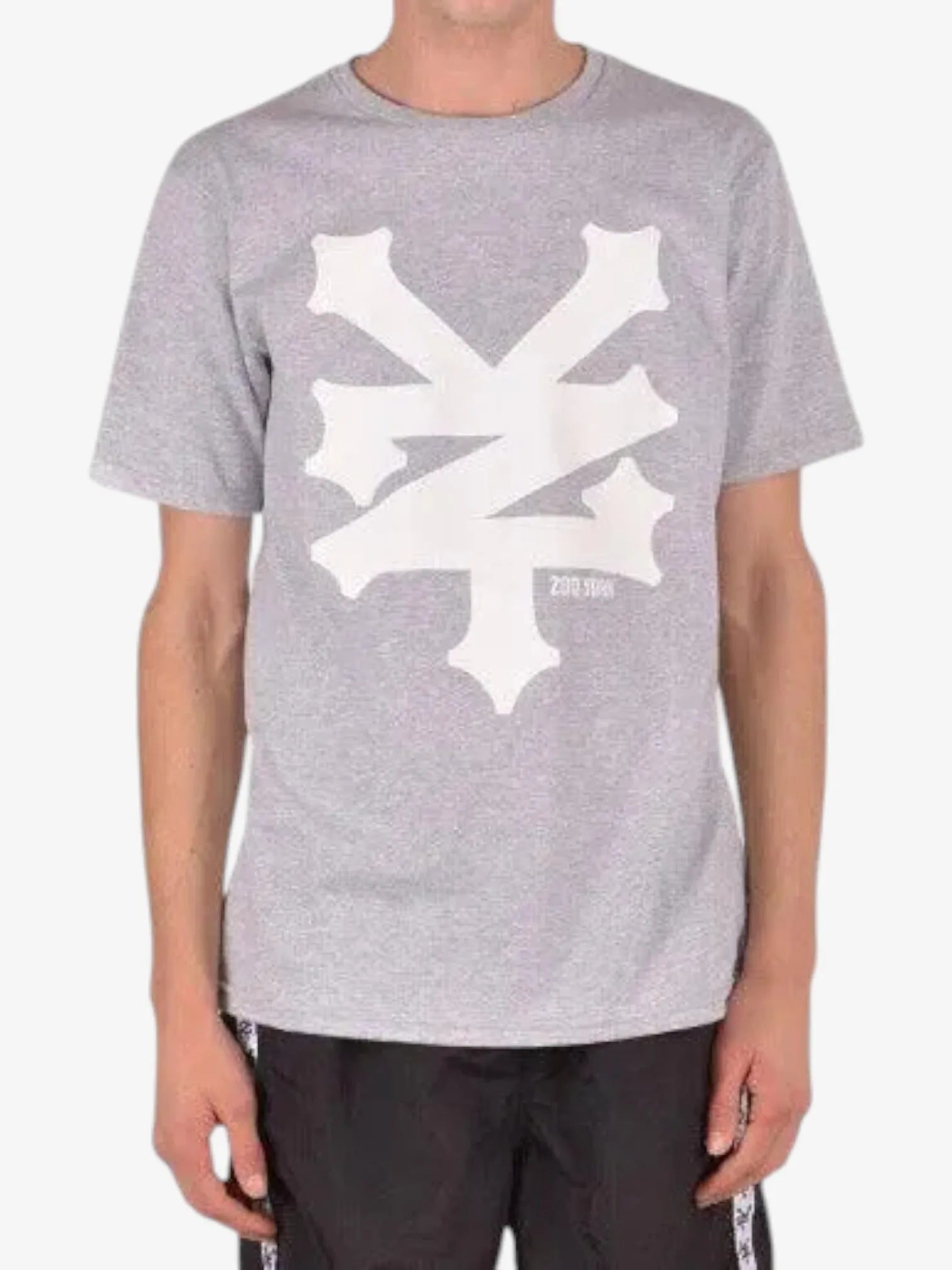 Zoo York Logo Cracker Grey T-Shirt for Men - Casual Streetwear Tee for Urban Fashion & Skateboarding