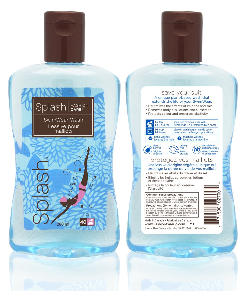Gentle Swimwear & Wetsuit Laundry Detergent - Chlorine Neutralizer for Delicate Fabrics | Travel-Sized 9.46 fl oz | Perfect for Swimsuits, Activewear & Travel Use
