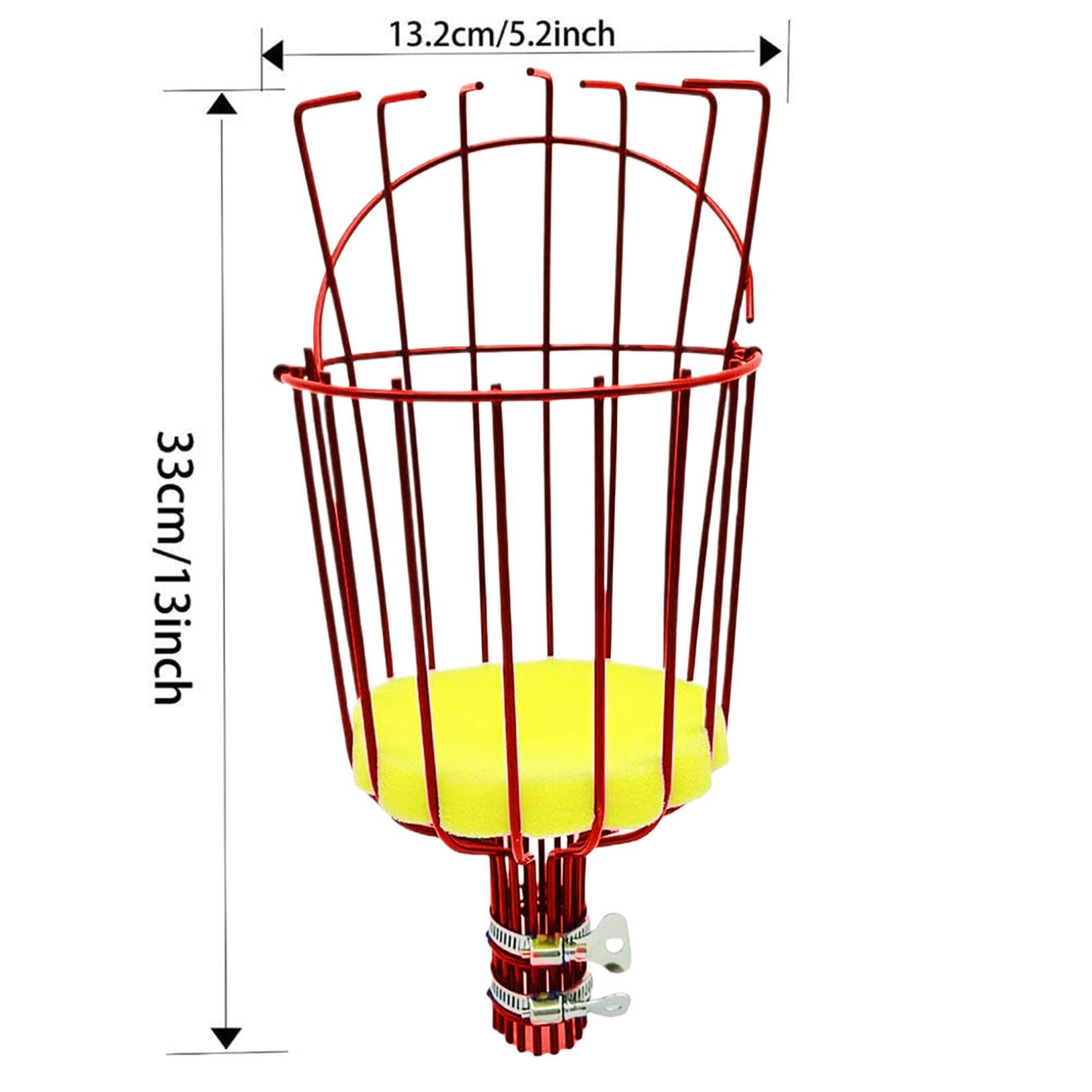 Premium Fruit Picker Basket with Soft Cushion - Gentle Harvesting Tool for Apples, Oranges, Plums & More | Perfect for Orchards, Home Gardens & Farmers Markets