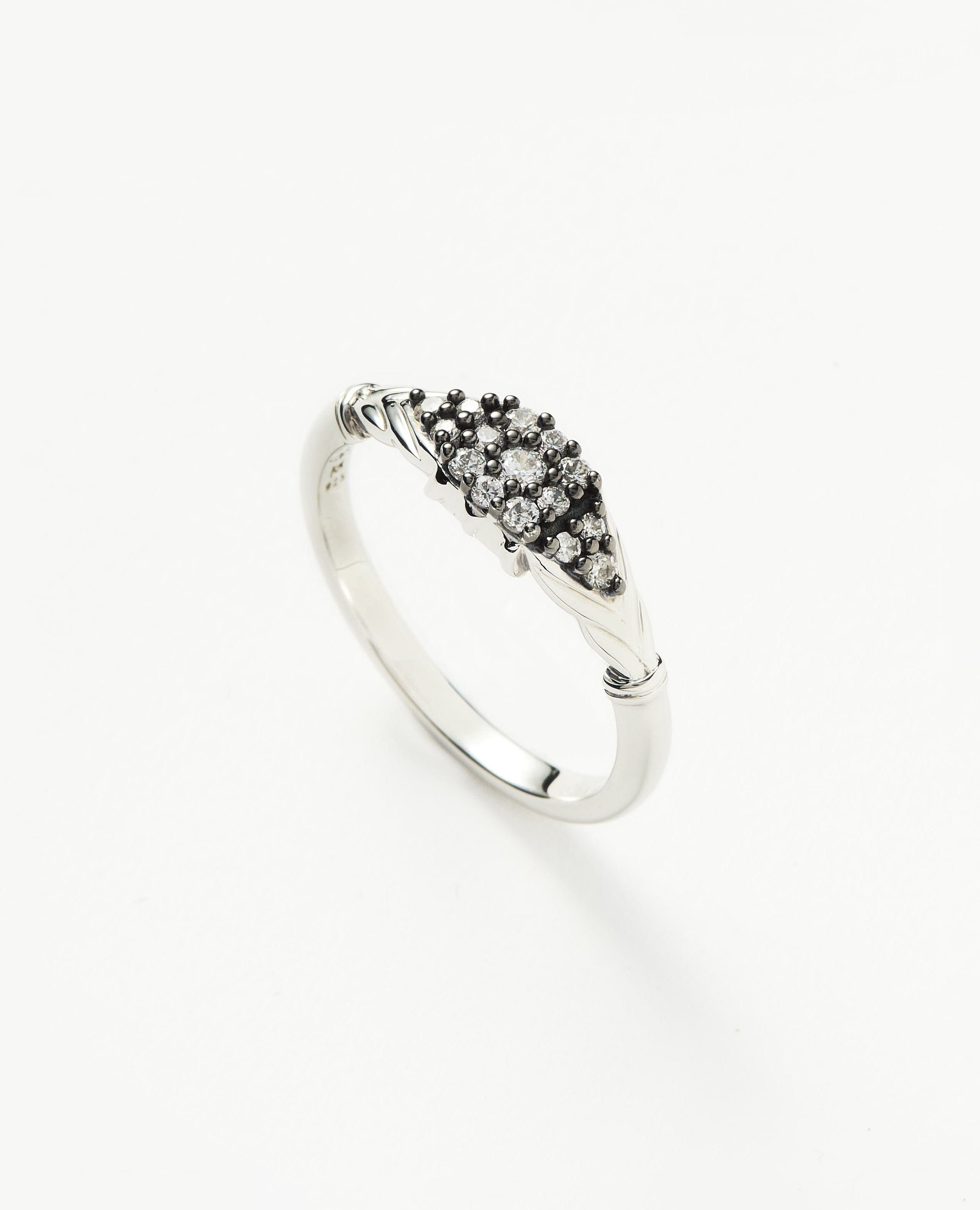 Harris Reed Gilded Pave Ring - Sterling Silver Stackable Ring for Women | Elegant Jewelry Gift for Birthday, Anniversary & Special Occasions