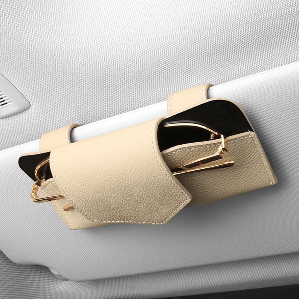 Universal Car Sunglass Holder & Organizer - Visor Mount Eyeglasses Case for Car, SUV, Truck - Durable Protective Box for Sunglasses - Perfect for Road Trips, Commuting & Outdoor Adventures