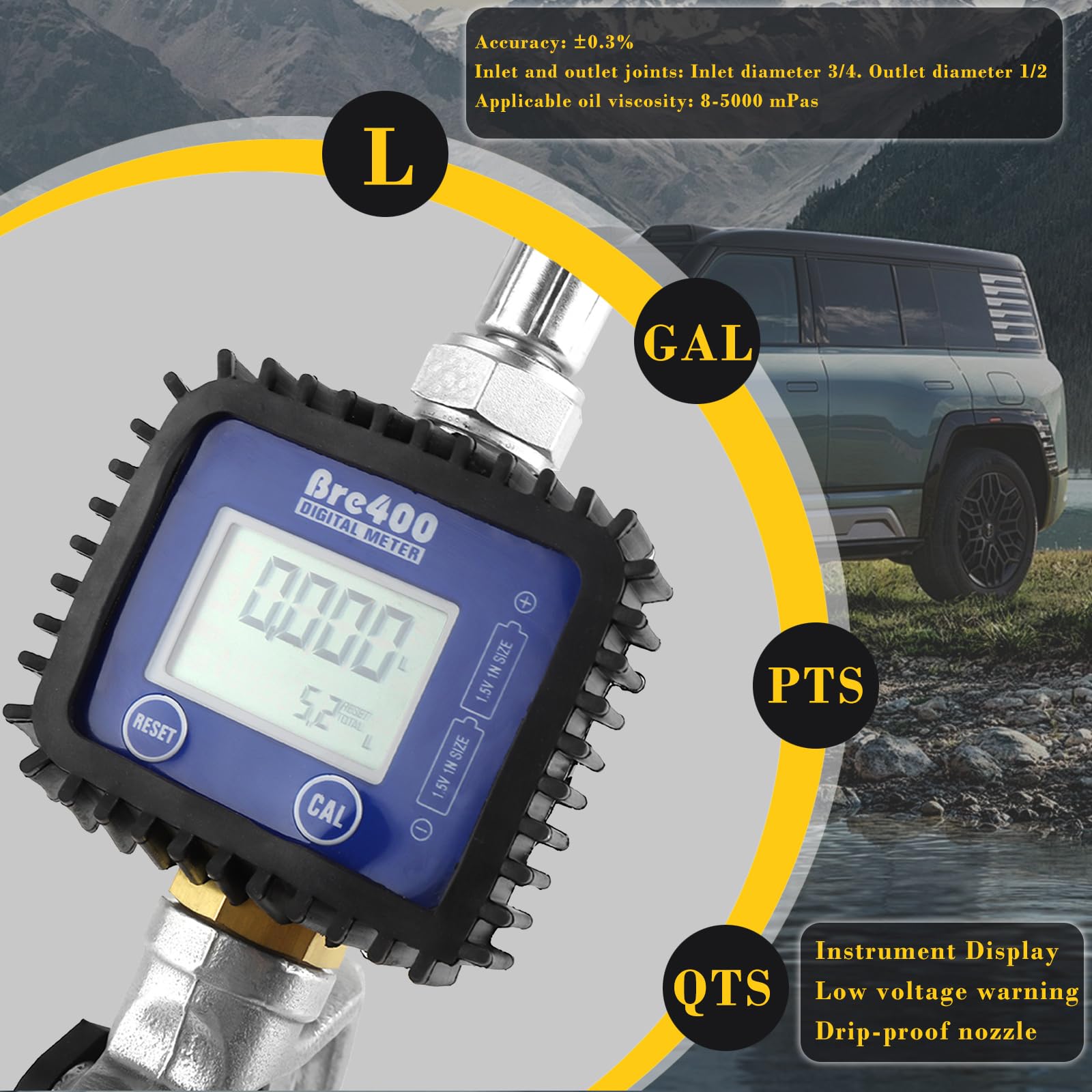 Digital Oil Transfer Pump with Meter - 1/2