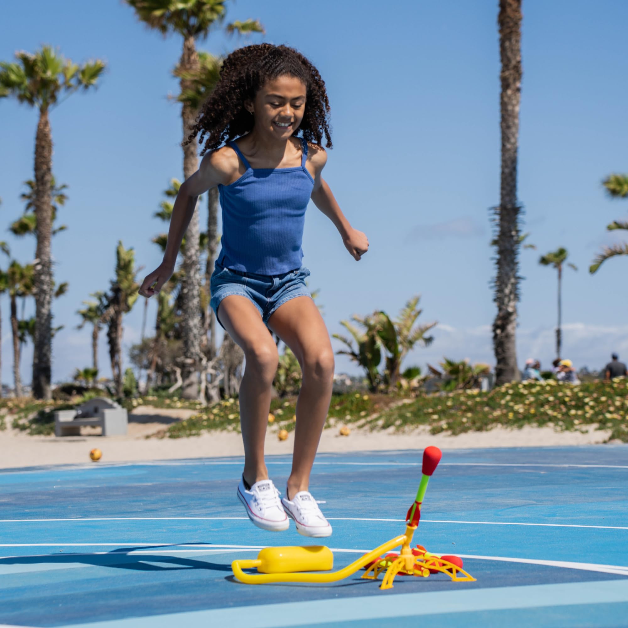 Stomp Rocket Ultra LED Rocket Launcher for Kids - 6 LED Foam Tipped Rockets with Adjustable Launch Stand | Fun Outdoor STEM Toy for Boys & Girls Ages 5-12 | Perfect for Backyard Play, Birthday Gifts & Family Game Night