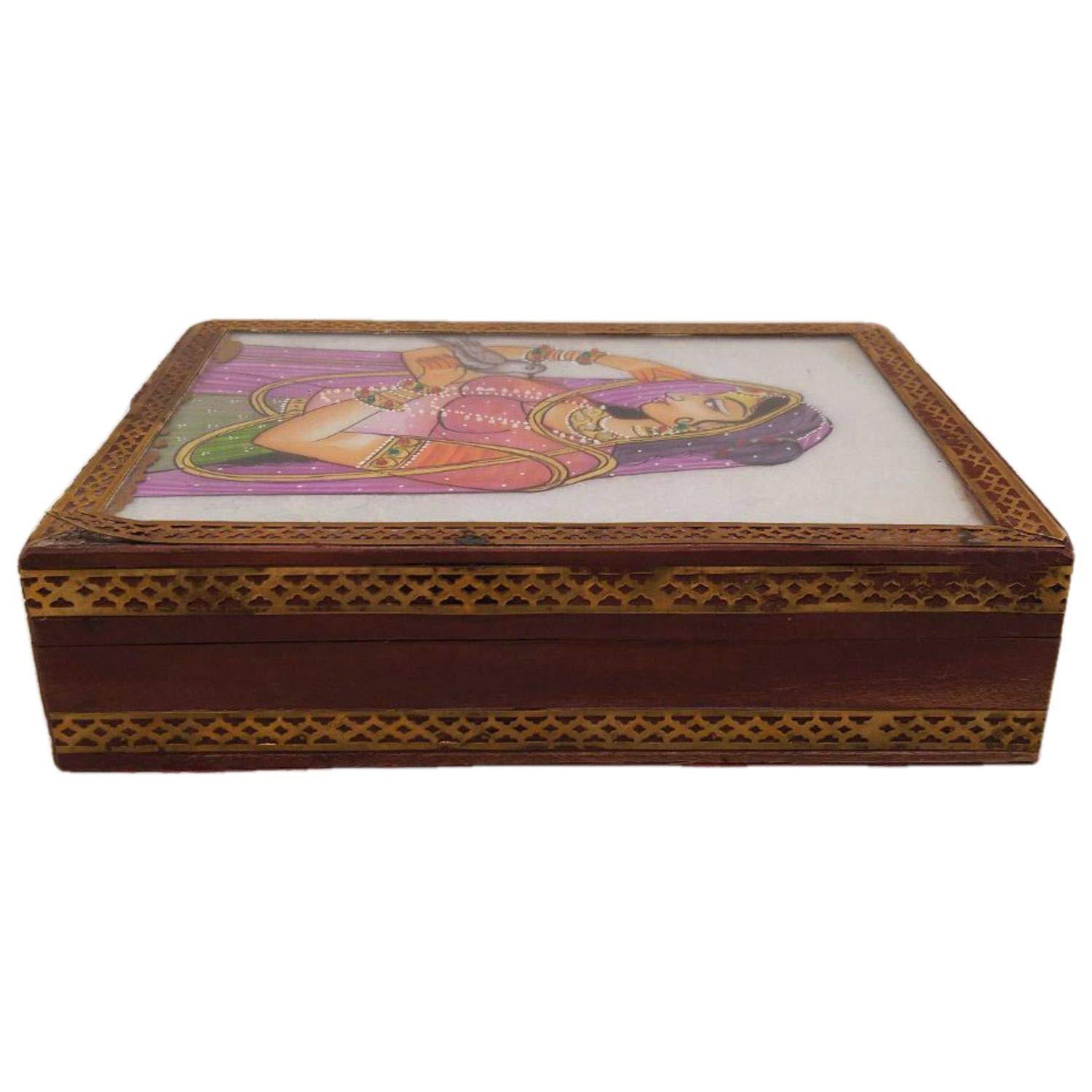 Handmade Jewelry Organizer Box - Premium Wooden Jewelry Storage Case for Women | Award-Winning Indian Artisan Crafted | Perfect Gift for Birthdays, Anniversaries & Home Decor