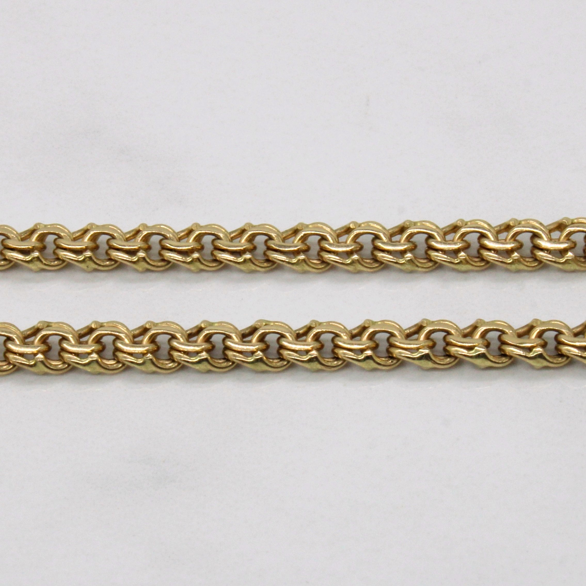 14K Yellow Gold Flat Link Chain Necklace - 36 Inch Dainty & Elegant Jewelry for Women | Perfect for Layering, Gift Giving & Everyday Wear