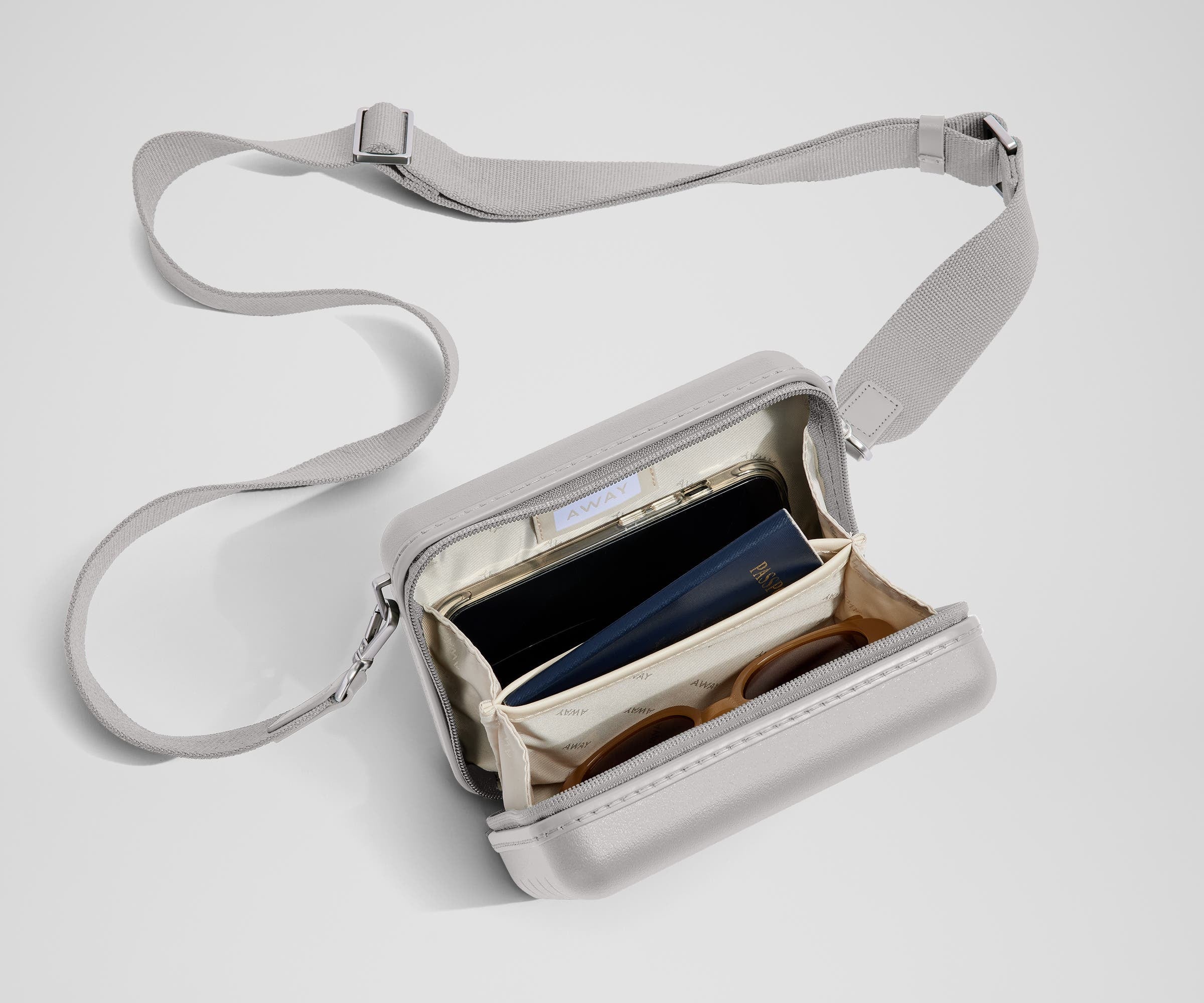 Mini Crossbody Bag in Cloud Gray - Stylish & Compact Purse for Women, Perfect for Everyday Use, Travel & Shopping