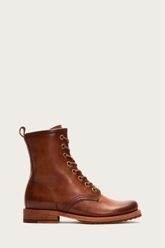 Frye Women's 71911 Leather Boots - Brown Medium - Comfortable & Stylish Ankle Boots for Casual Wear, Office & Outdoor Activities