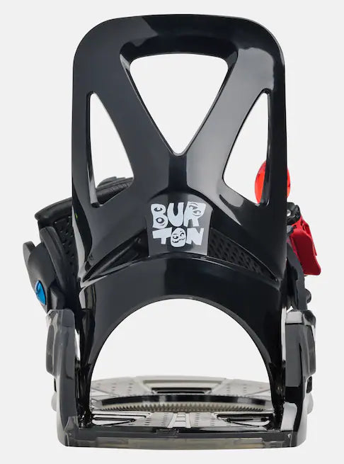 Burton Junior's Grom Snowboard Bindings 2025 - Adjustable Kids Snowboard Bindings for Boys & Girls - Perfect for Young Riders Learning Snowboarding on Slopes & Parks