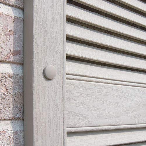 Mid America Vinyl Shutter Lok Fasteners - Tuxedo Gray (Pack of 12) - Durable Window Shutter Hardware for Home & Outdoor Use