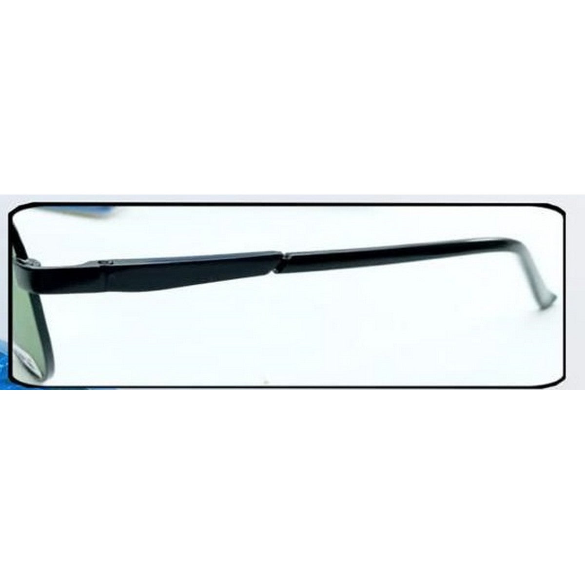 Stylish Black Sunglasses with Green Glass Lenses - UV Protection & Polarized for Outdoor Activities, Driving, and Beach Vacations