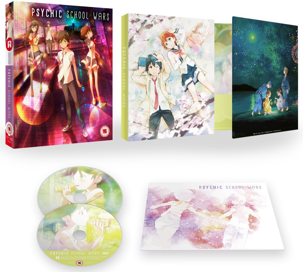 Psychic School Wars - Collector's Edition Combi Pack [Blu-ray] | Anime Movie | Limited Edition | UK Import | Perfect for Anime Collectors & Sci-Fi Fans