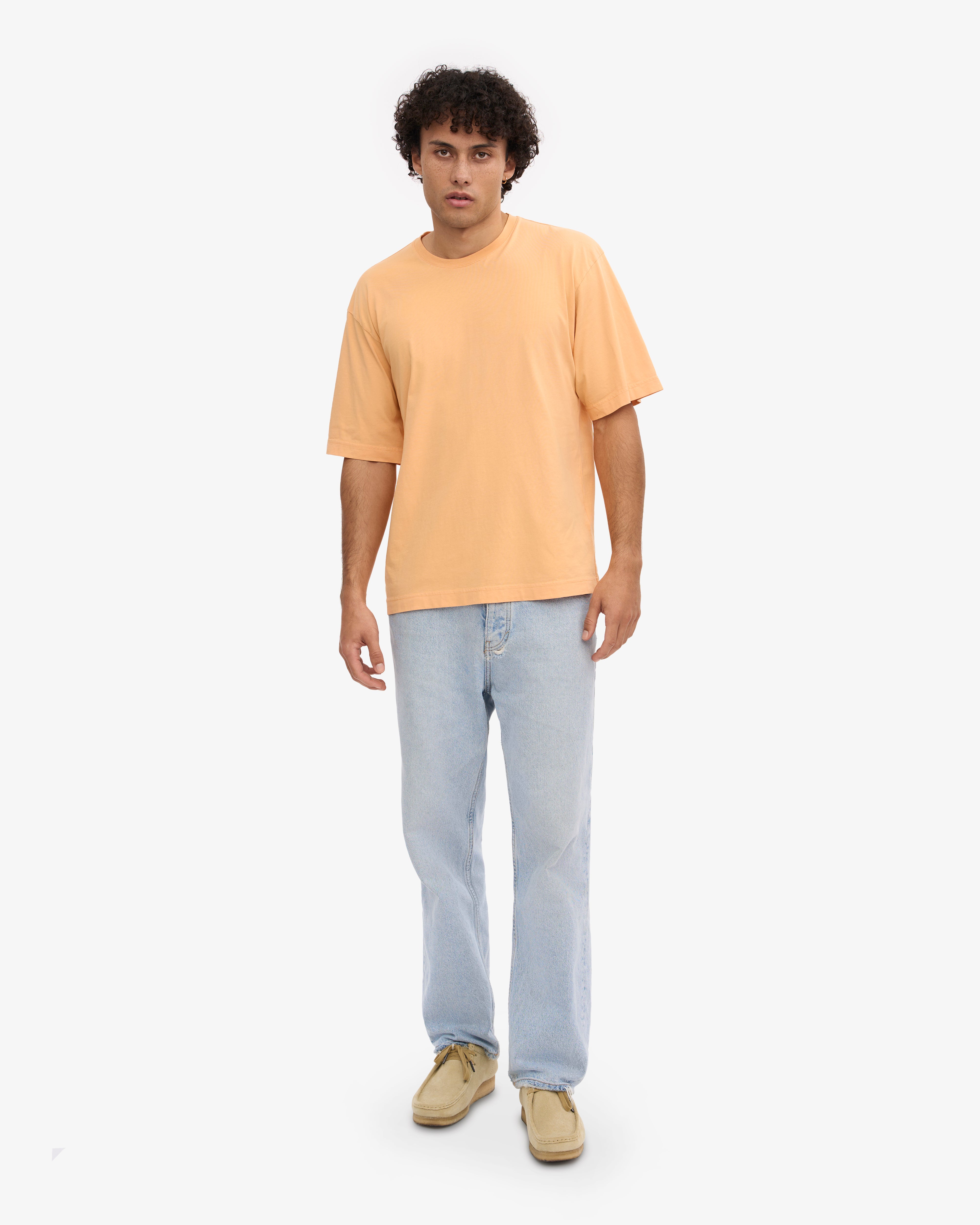 Organic Oversized T-Shirt for Women - Soft & Comfortable Sandstone Orange Cotton Tee - Perfect for Casual Wear, Loungewear & Everyday Outfits