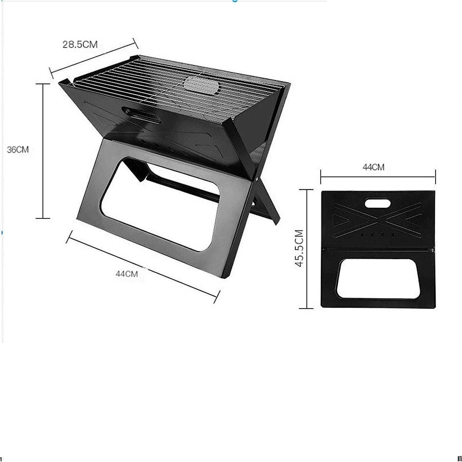 Portable Folding Gas Grill - Outdoor Charcoal BBQ Grill for Camping, Picnics & Backyard Cooking | Compact & Lightweight Camping Stove