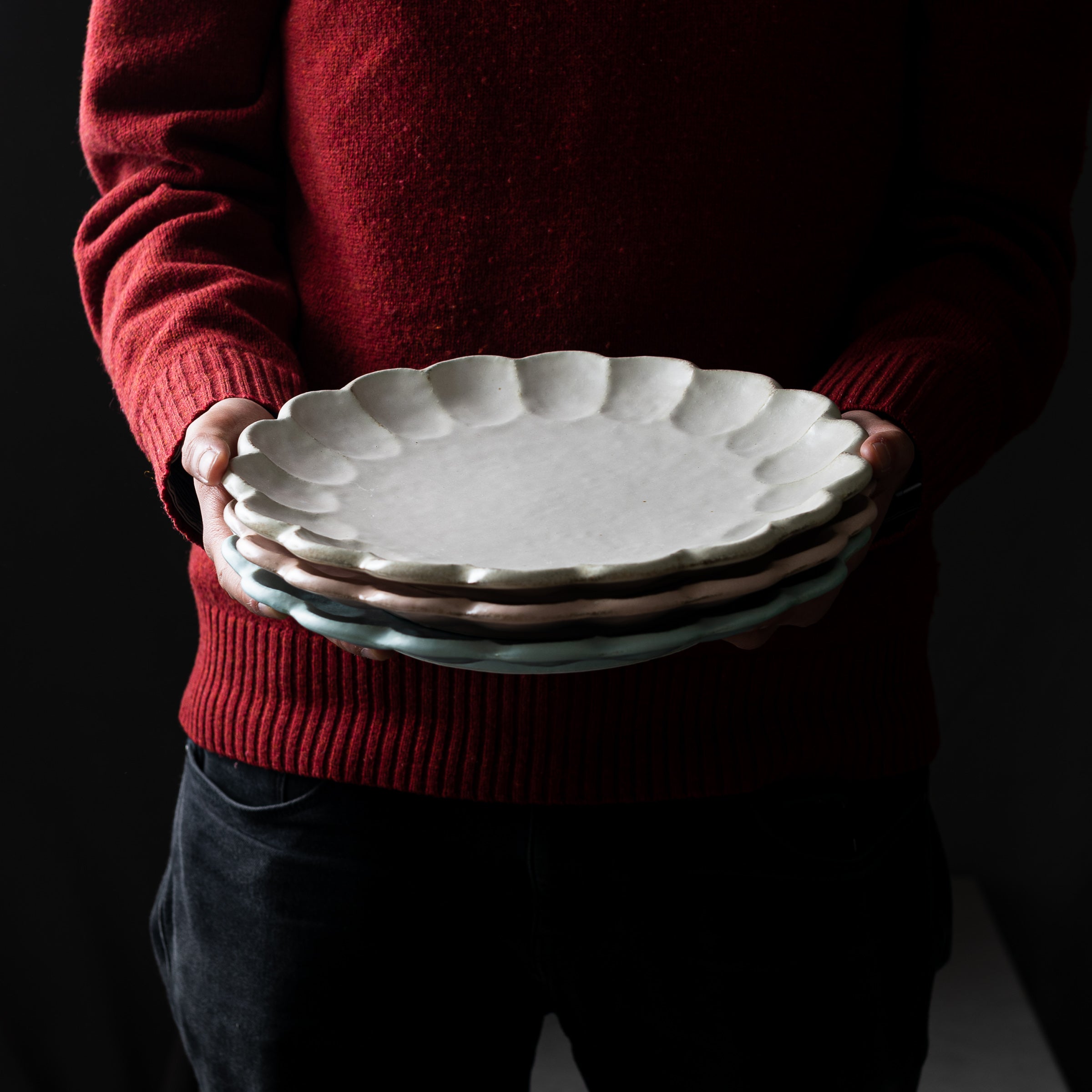 Rinka 26.5 cm (10.4 inch) Dinner Plate Set - 3 Elegant Colors for Everyday Dining, Party Serving & Home Decor | Durable Ceramic Plates, Dishwasher & Microwave Safe