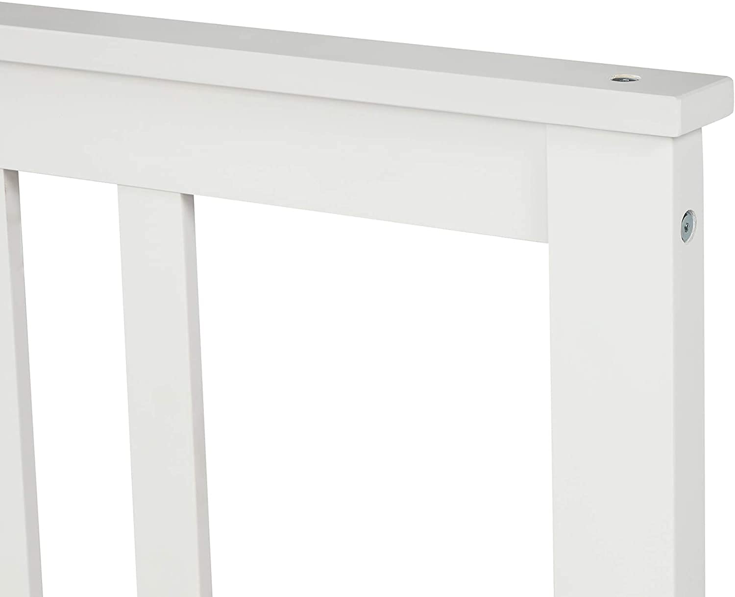**Solid Wood Full Size Platform Bed Frame with Headboard - No Box Spring Needed, Wood Slat Support Mattress Foundation - Perfect for Kids' Room, Guest Bedroom & Modern Home Decor (White, Full)**