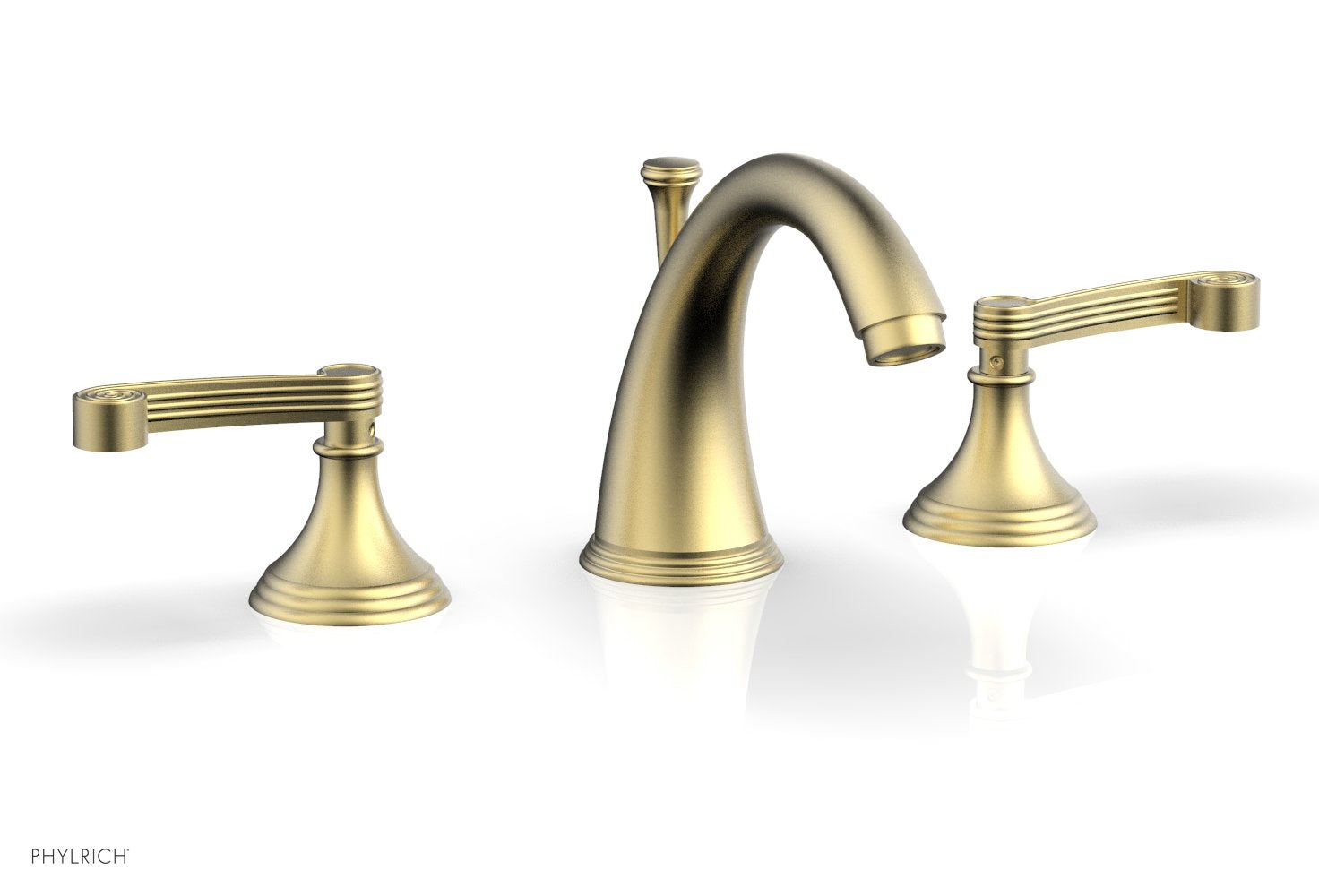 3-Hole Widespread Bathroom Faucet - D206 Brushed Nickel Finish for Sink Vanity, Perfect for Modern Home & Hotel Renovation