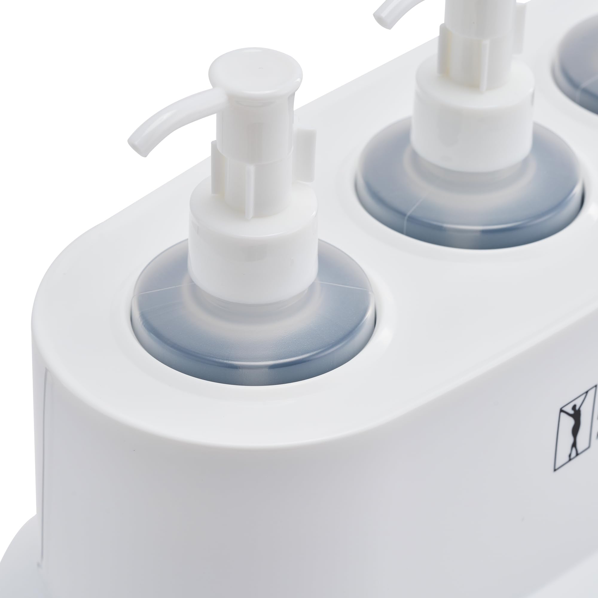 Professional 3-Bottle Massage Oil, Lotion & Cream Warmer Heater with Empty Bottles - Spa Salon Body Therapy Heating Device for Relaxation - Perfect for Massage Therapists, Home Spa & Professional Use (White)