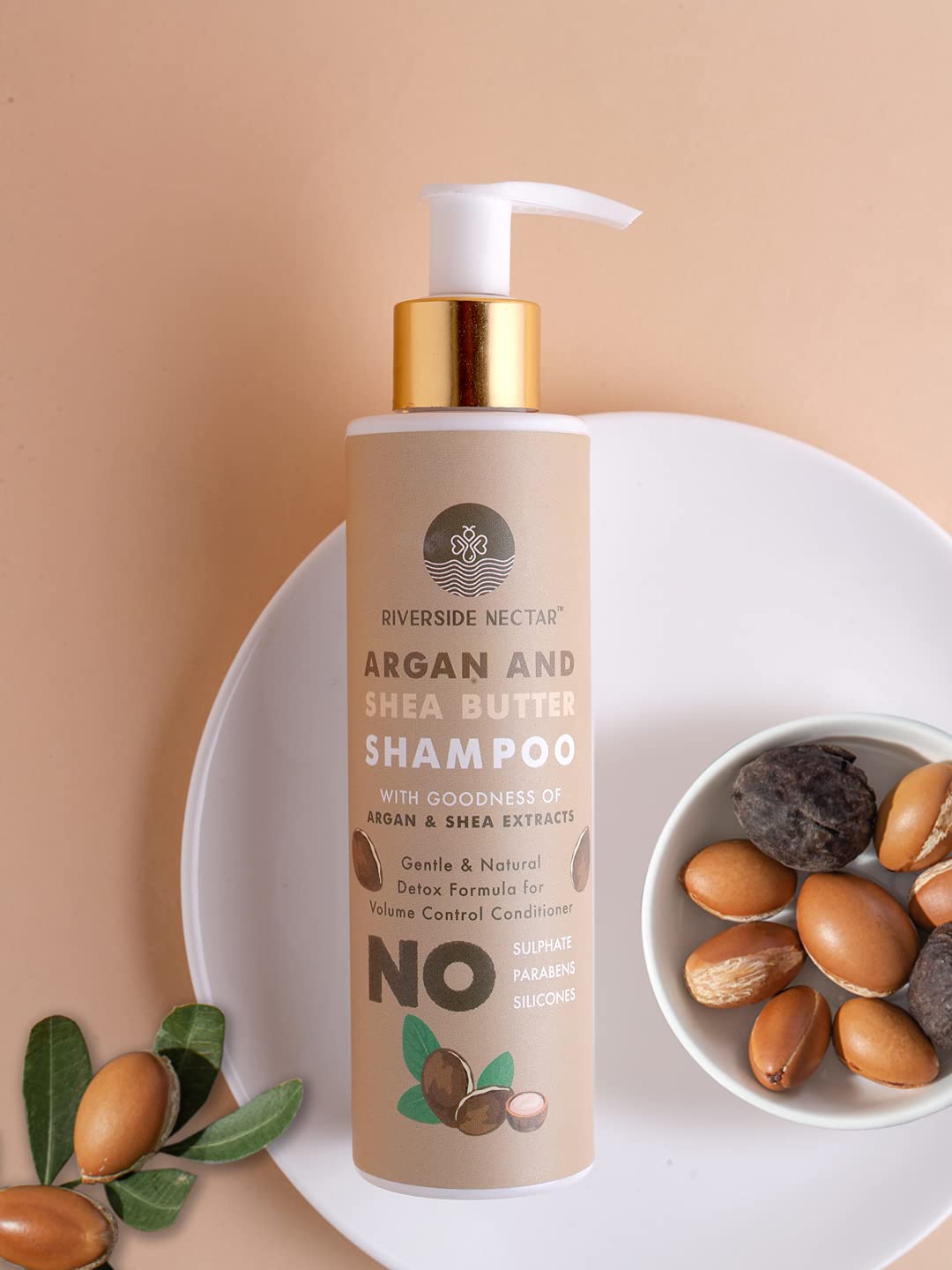 Riverside Nectar 4-Piece Hair & Skin Care Set - Argan Shea Butter Shampoo, Almond Shea Butter Keratin Conditioner, Argan Glycerin Body Wash & Green Tea Cucumber Face Wash for Nourishment & Repair | Perfect for Dry Hair, Damaged Skin & Daily Beauty Routine