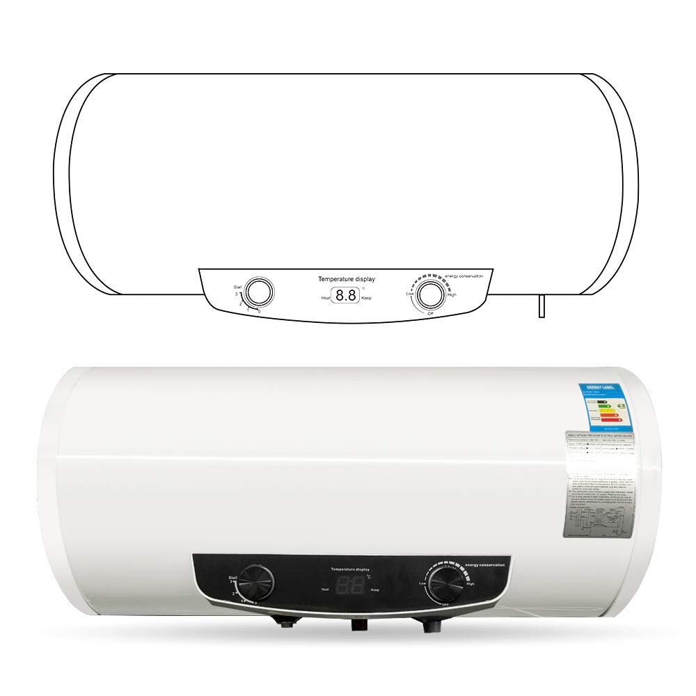 13 Gallon/50L Electric Hot Water Heater for Kitchen & Bathroom - Fast US Shipping (3-6 Days) - Perfect for Small Homes, Apartments, RVs and Off-Grid Living