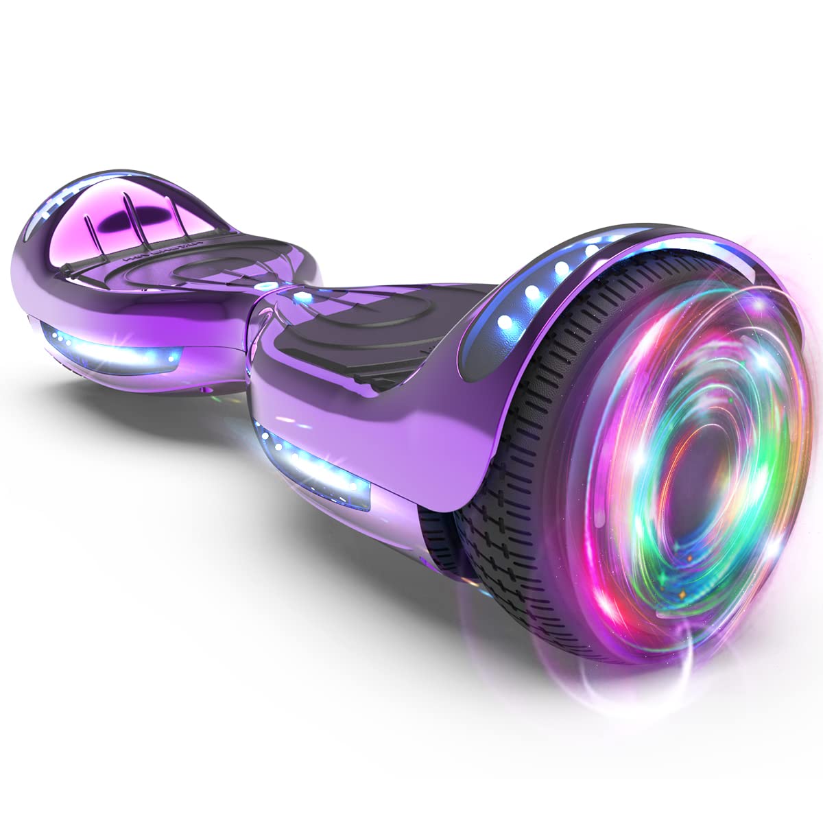 Certified HS2.01 Hoverboard with Bluetooth, LED Lights & Flash Wheels - Self Balancing Electric Scooter for Kids & Adults - Perfect for Commuting, Fun Rides & Outdoor Adventures
