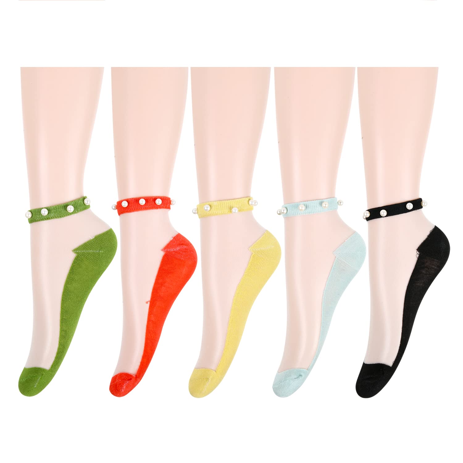 Benefeet Sheer Ankle Socks for Women - Thin Lace Nylon Summer Socks for Daily Wear