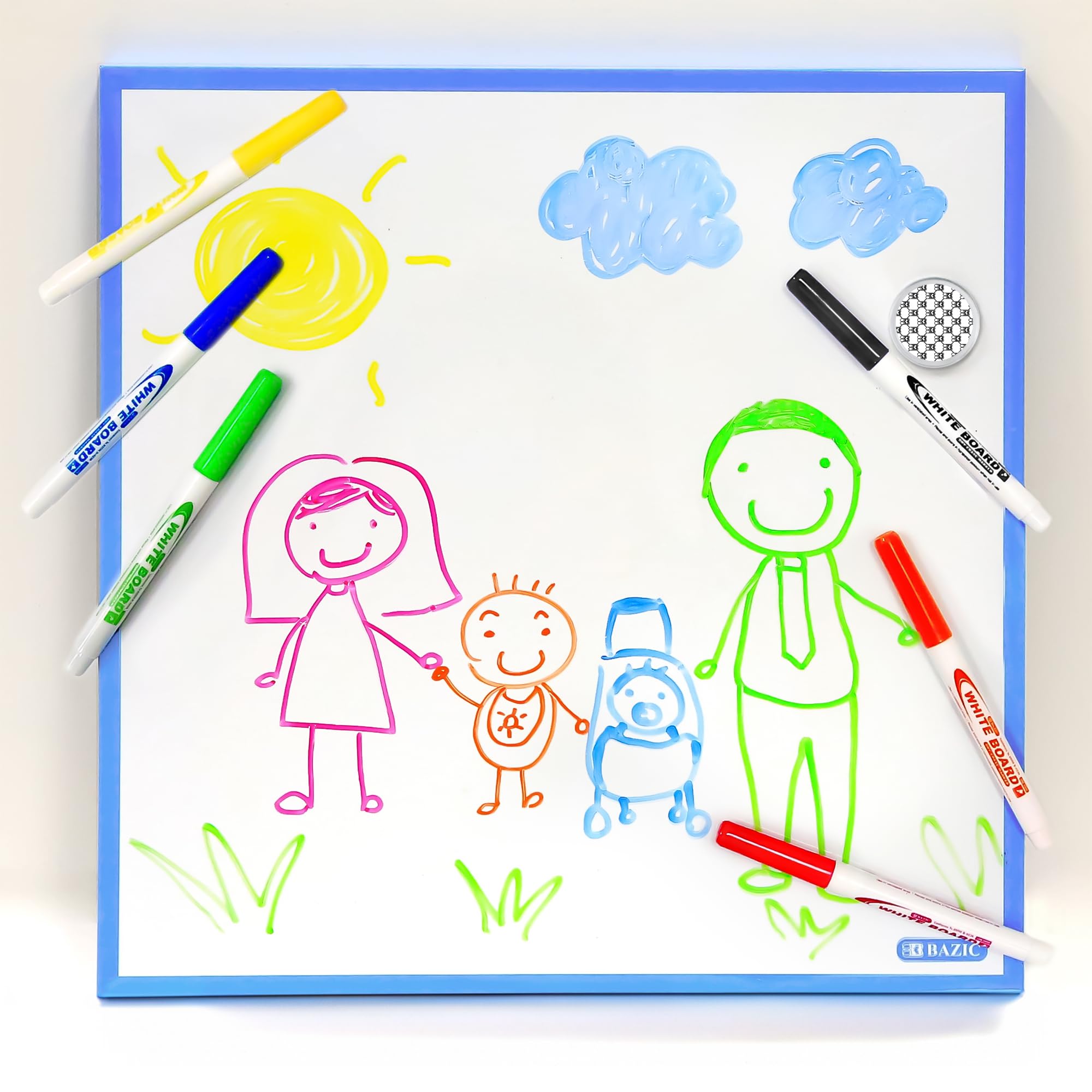 BAZIC 12-Pack Magnetic Dry Erase Board Set - 14