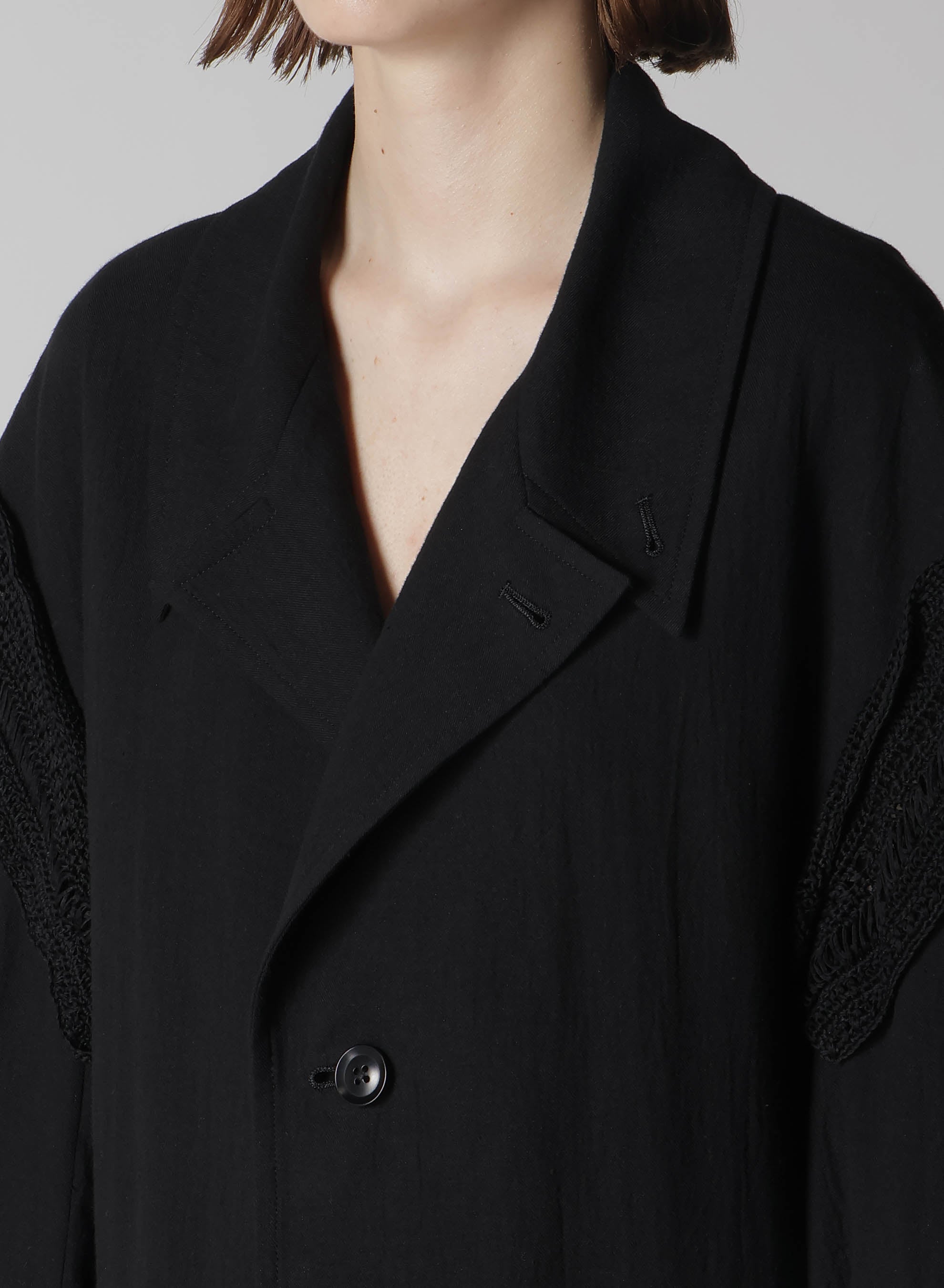 Soft & Stylish Cotton Flax Viyella Crochet Big Jacket for Women - Cozy Oversized Cardigan for Fall & Winter, Perfect for Layering and Casual Outfits