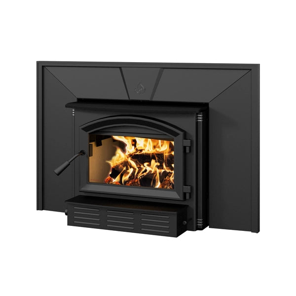 Enerzone Solution 2.3 I Wood Insert Bundle - High Efficiency Fireplace Insert for Home Heating | Perfect for Living Rooms, Cabins & Winter Warmth