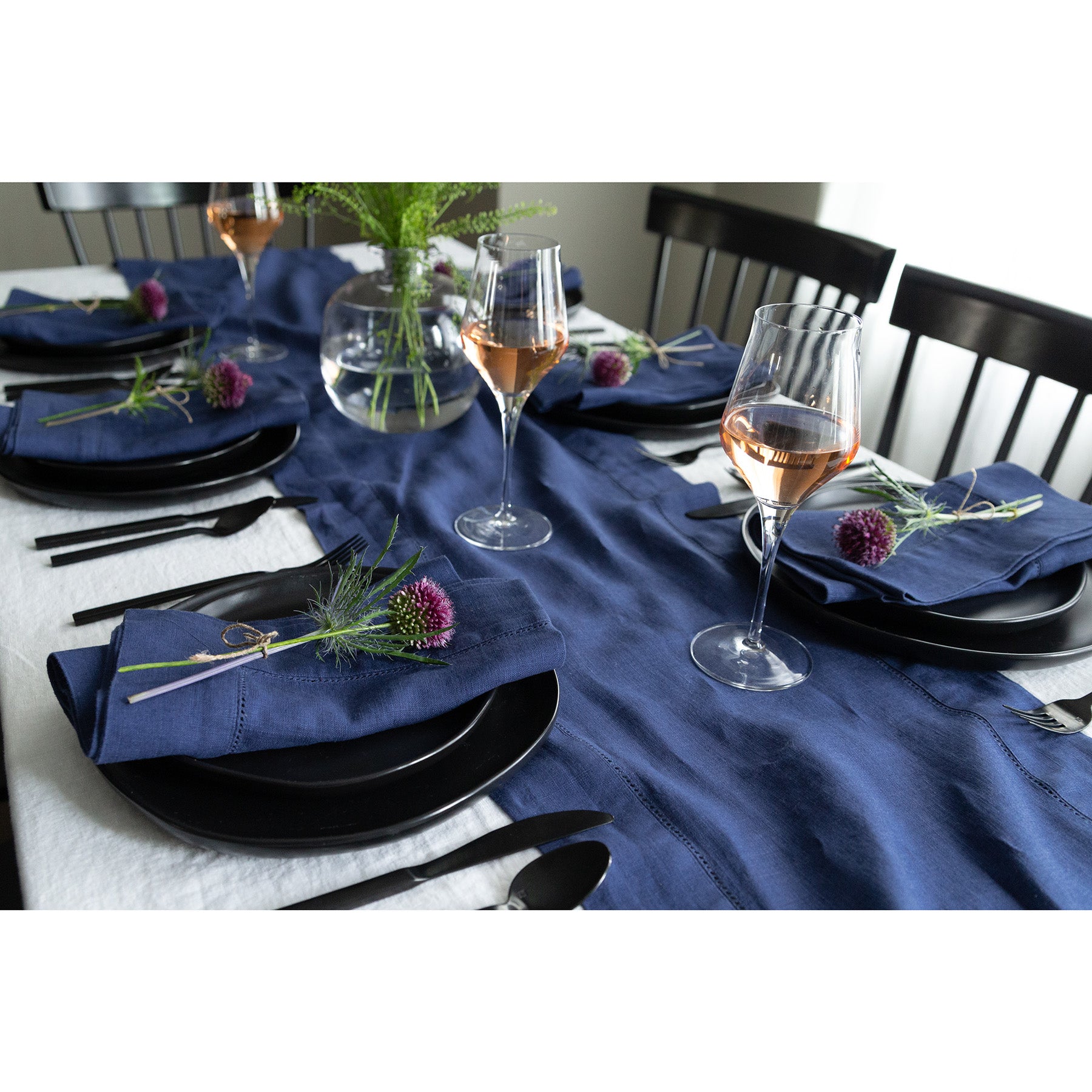 Premium Heavyweight Hemstitch Table Runner - Elegant Dining Decor for Weddings, Holidays & Formal Events - 100% Cotton Linen Tablecloth Accessory