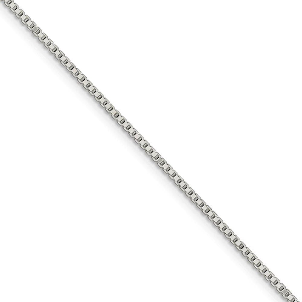 Sterling Silver Box Chain Bracelet 1.4mm - Elegant Jewelry for Daily Wear