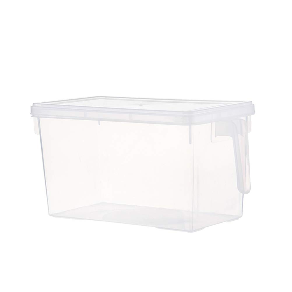 DOITOOL 1-Piece Clear Plastic Food Storage Container with Lid - Airtight Refrigerator Organizer for Fruits, Vegetables & Meal Prep - BPA-Free Kitchen Organization Solution for Fresh Food Storage