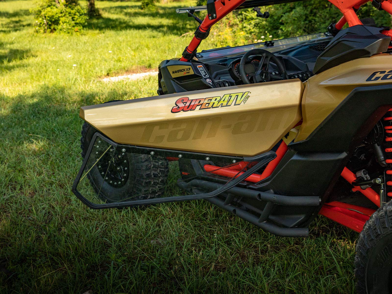 SuperATV Clear Lower Doors for Can-Am Maverick X3 - 1/4