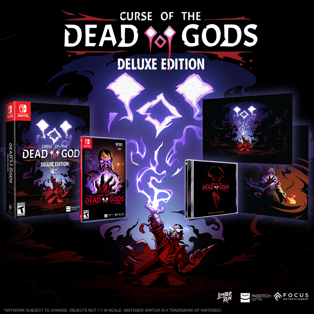 Curse of the Dead Gods Deluxe Edition for Nintendo Switch - Dark Fantasy Action Roguelike Game for Solo & Multiplayer Gaming