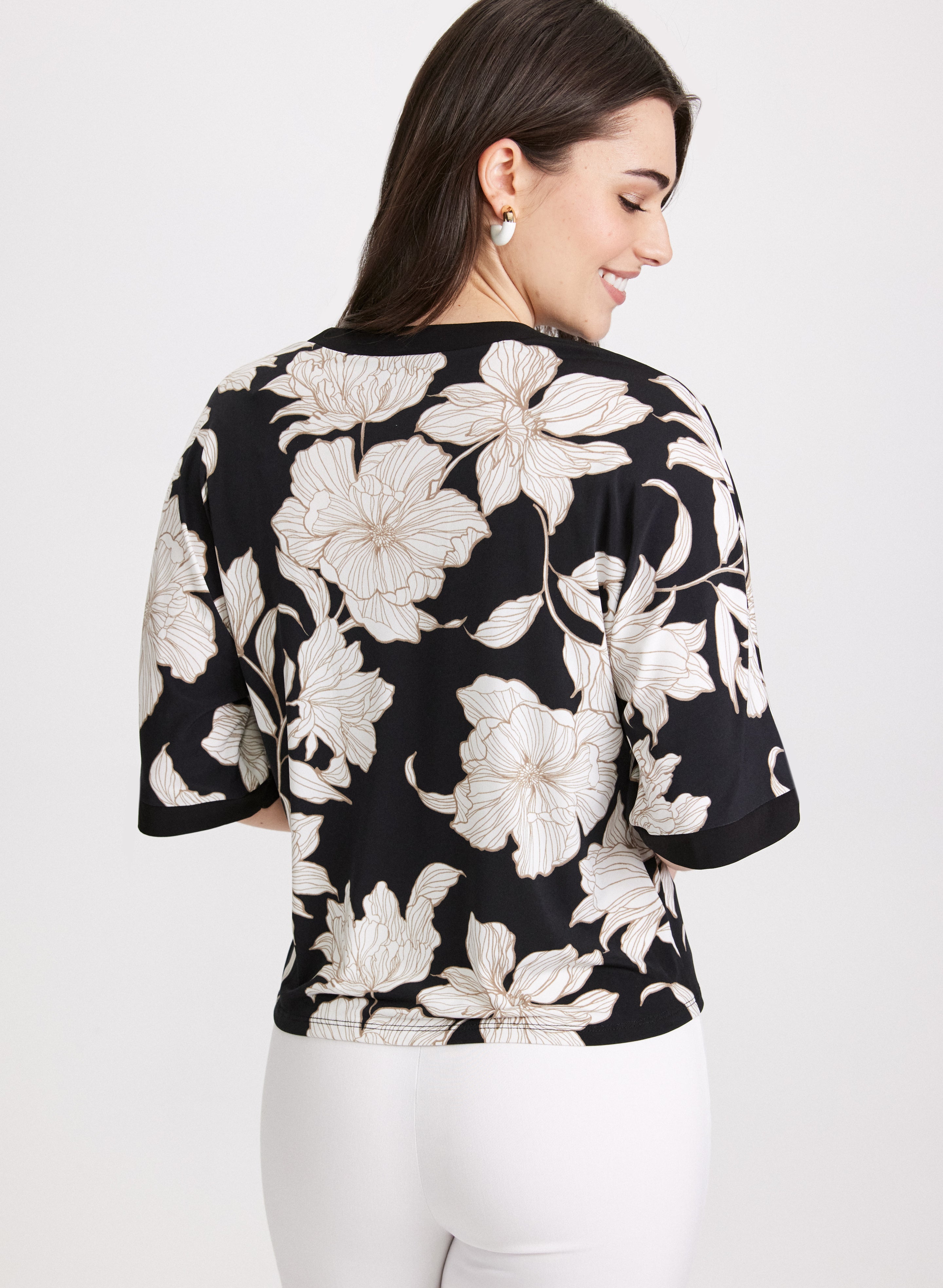 Floral Print Women's Blouse - Stylish Flowy Tops for Spring & Summer | Casual & Office Wear